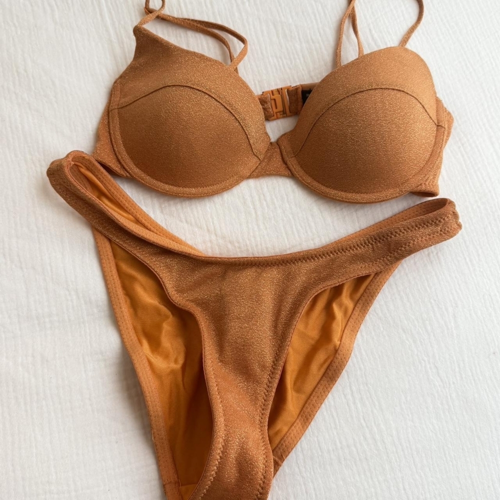 Triangl Swimwear Golden Bikini Set